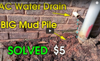 move ac drain pipe