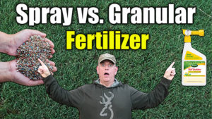 spray vs. granular fertilizers
