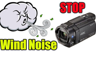 stop video camera wind noise