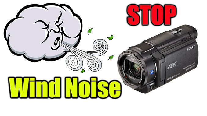 stop video camera wind noise