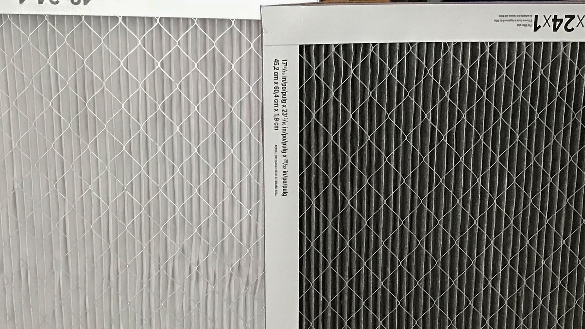 air filter before and after