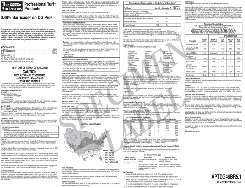 Preemergent Bermuda Grass