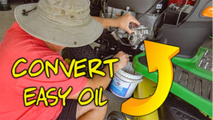convert easy oil change john deere