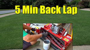 reel mower backlap and mow