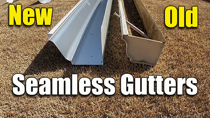 seamless gutter install