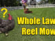 reel mowing lawn