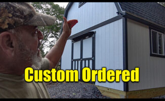 custom ordered shed