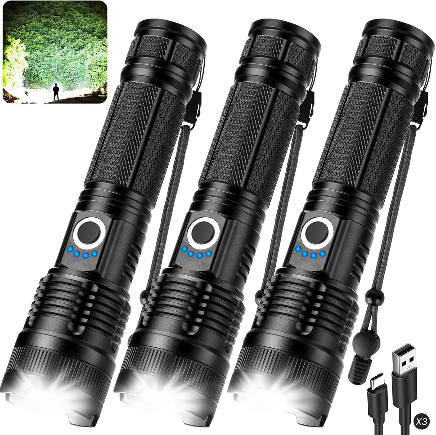 Rechargeable flashlights