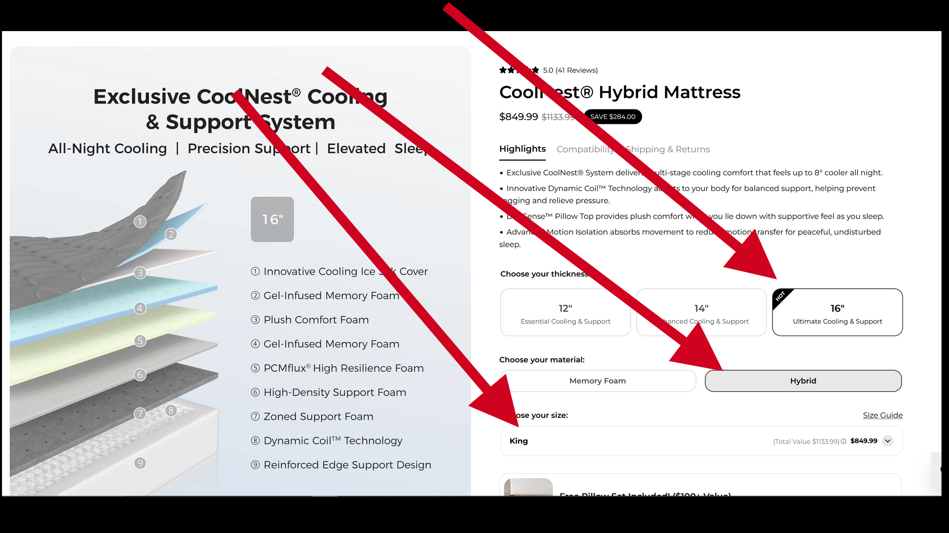 ordering luxury mattress steps 